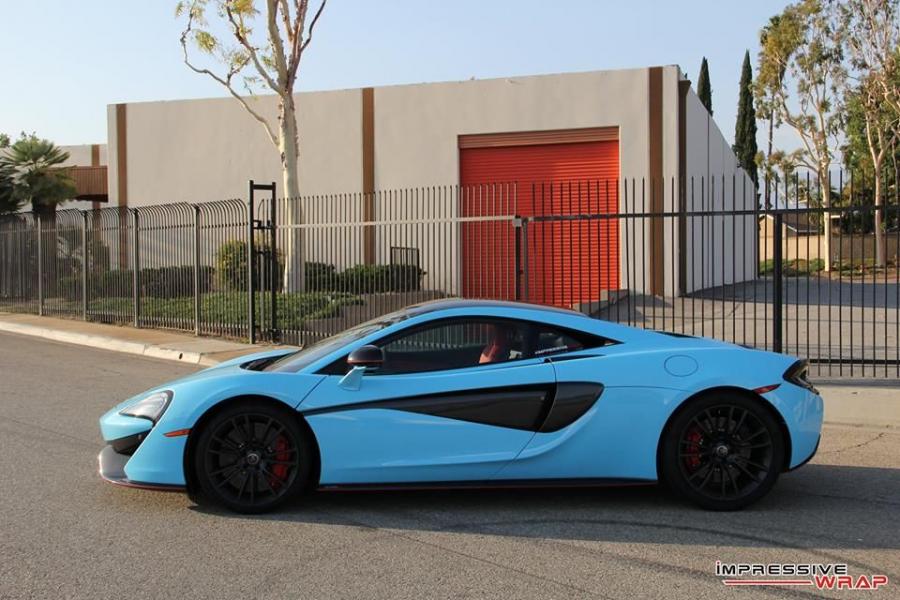  McLaren 570S Sky Blue by Impressive Wrap 2016 года  (фото 6 из 21)